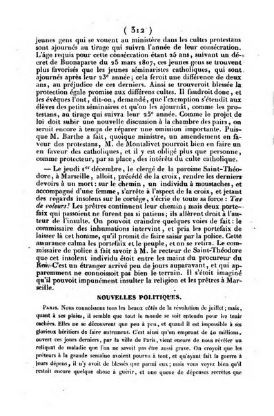 L'ami de la religion journal et revue ecclesiastique, politique et litteraire