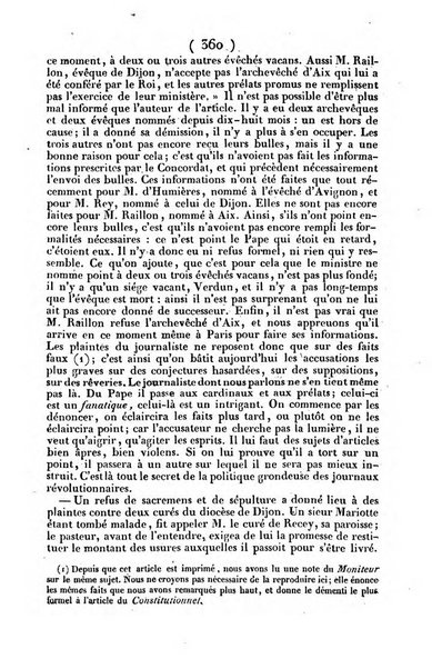 L'ami de la religion journal et revue ecclesiastique, politique et litteraire