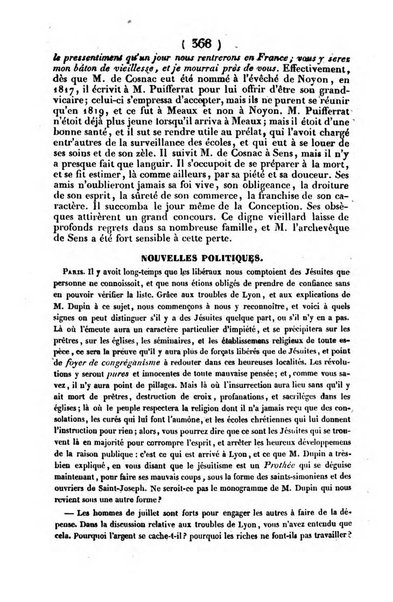 L'ami de la religion journal et revue ecclesiastique, politique et litteraire