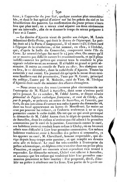 L'ami de la religion journal et revue ecclesiastique, politique et litteraire