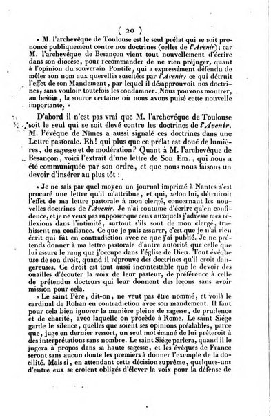 L'ami de la religion journal et revue ecclesiastique, politique et litteraire