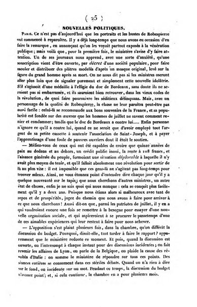 L'ami de la religion journal et revue ecclesiastique, politique et litteraire