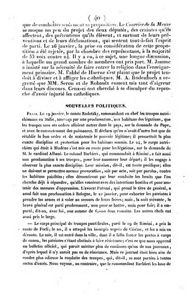 L'ami de la religion journal et revue ecclesiastique, politique et litteraire