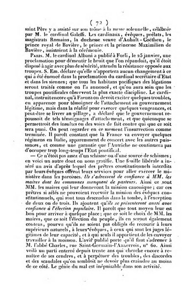 L'ami de la religion journal et revue ecclesiastique, politique et litteraire