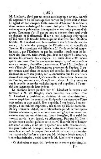 L'ami de la religion journal et revue ecclesiastique, politique et litteraire