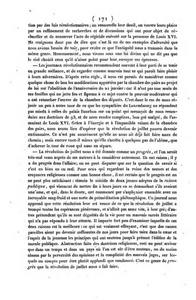 L'ami de la religion journal et revue ecclesiastique, politique et litteraire