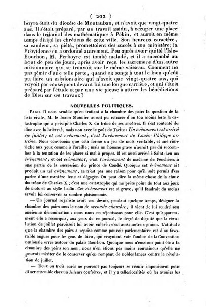 L'ami de la religion journal et revue ecclesiastique, politique et litteraire