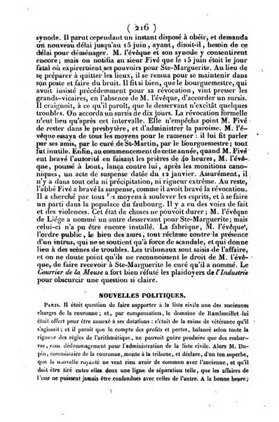 L'ami de la religion journal et revue ecclesiastique, politique et litteraire