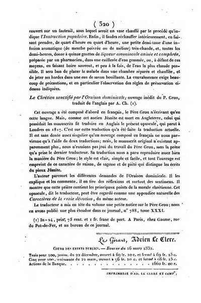 L'ami de la religion journal et revue ecclesiastique, politique et litteraire