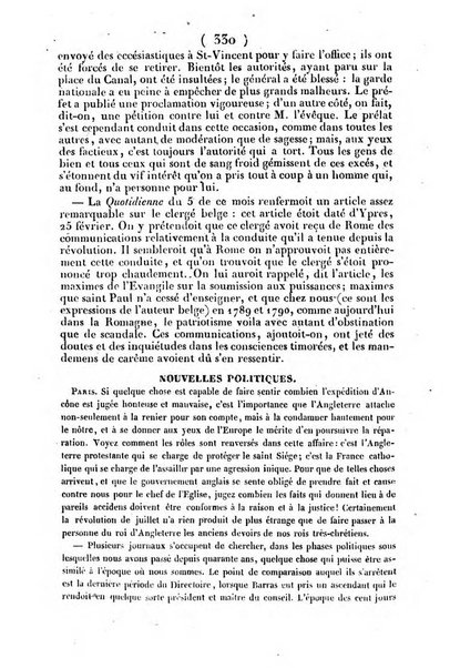 L'ami de la religion journal et revue ecclesiastique, politique et litteraire