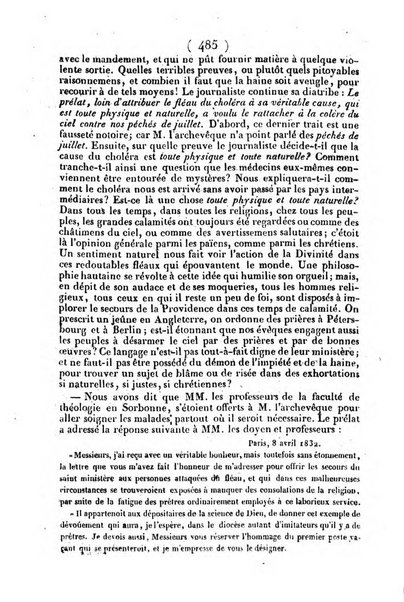 L'ami de la religion journal et revue ecclesiastique, politique et litteraire