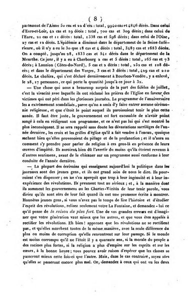 L'ami de la religion journal et revue ecclesiastique, politique et litteraire