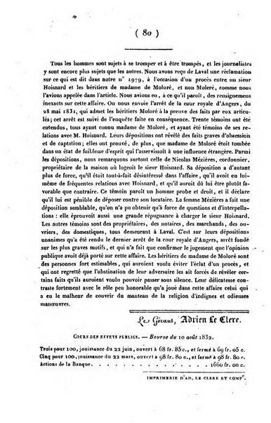 L'ami de la religion journal et revue ecclesiastique, politique et litteraire