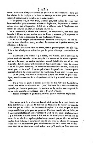 L'ami de la religion journal et revue ecclesiastique, politique et litteraire