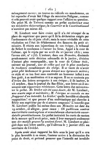 L'ami de la religion journal et revue ecclesiastique, politique et litteraire