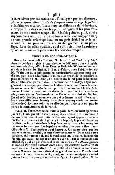 L'ami de la religion journal et revue ecclesiastique, politique et litteraire