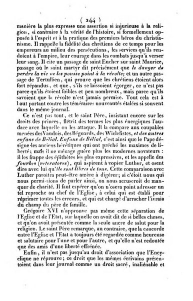 L'ami de la religion journal et revue ecclesiastique, politique et litteraire