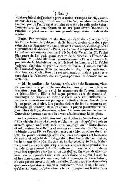 L'ami de la religion journal et revue ecclesiastique, politique et litteraire