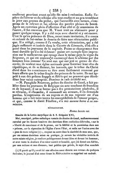 L'ami de la religion journal et revue ecclesiastique, politique et litteraire