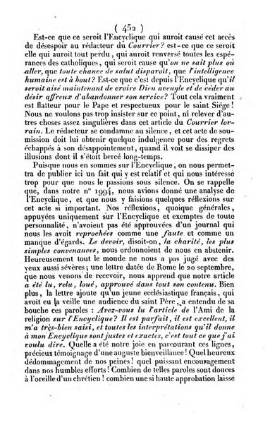 L'ami de la religion journal et revue ecclesiastique, politique et litteraire