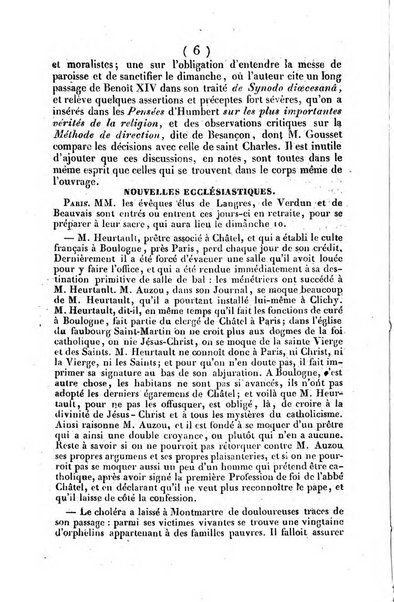 L'ami de la religion journal et revue ecclesiastique, politique et litteraire