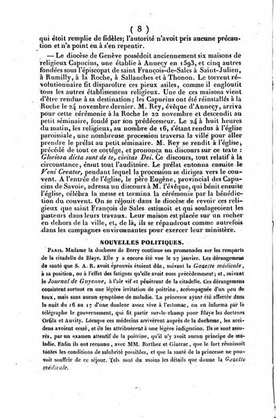 L'ami de la religion journal et revue ecclesiastique, politique et litteraire