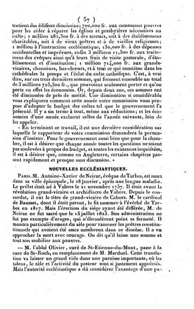 L'ami de la religion journal et revue ecclesiastique, politique et litteraire