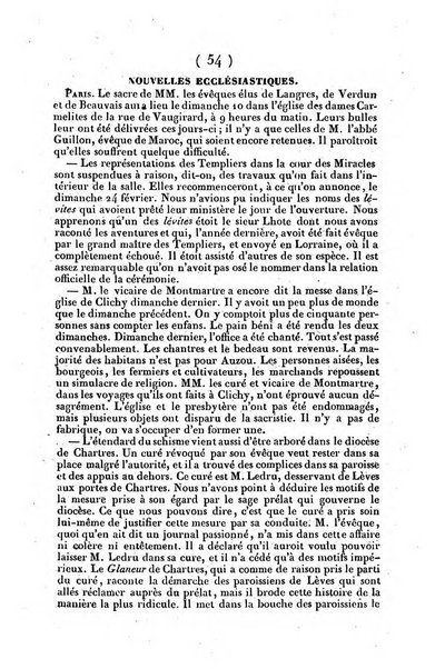 L'ami de la religion journal et revue ecclesiastique, politique et litteraire