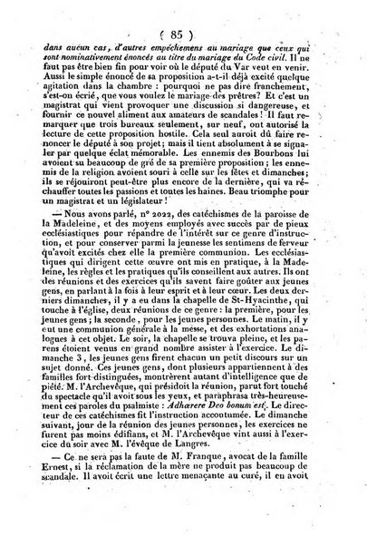 L'ami de la religion journal et revue ecclesiastique, politique et litteraire