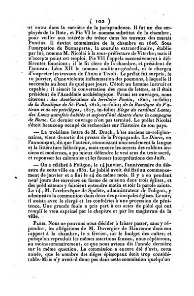 L'ami de la religion journal et revue ecclesiastique, politique et litteraire