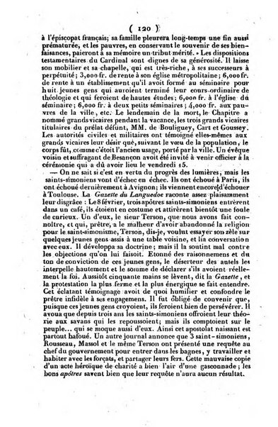 L'ami de la religion journal et revue ecclesiastique, politique et litteraire