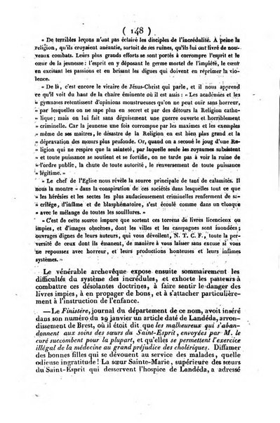 L'ami de la religion journal et revue ecclesiastique, politique et litteraire