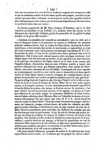 L'ami de la religion journal et revue ecclesiastique, politique et litteraire