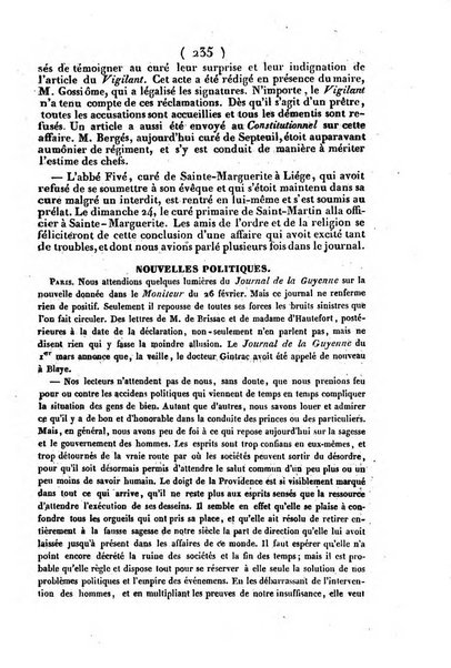 L'ami de la religion journal et revue ecclesiastique, politique et litteraire