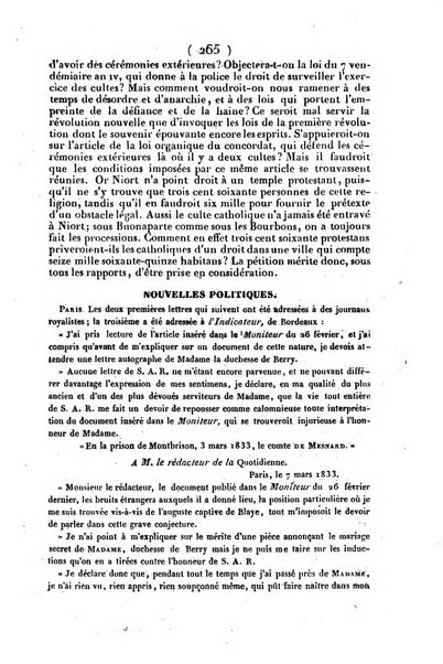 L'ami de la religion journal et revue ecclesiastique, politique et litteraire