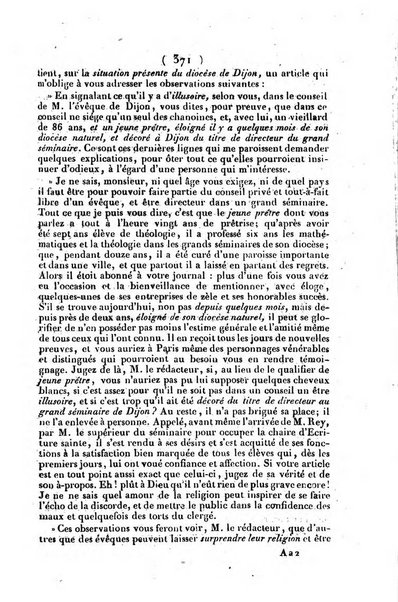 L'ami de la religion journal et revue ecclesiastique, politique et litteraire