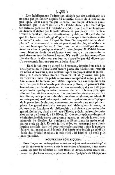 L'ami de la religion journal et revue ecclesiastique, politique et litteraire