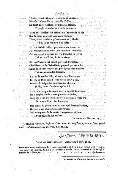 L'ami de la religion journal et revue ecclesiastique, politique et litteraire