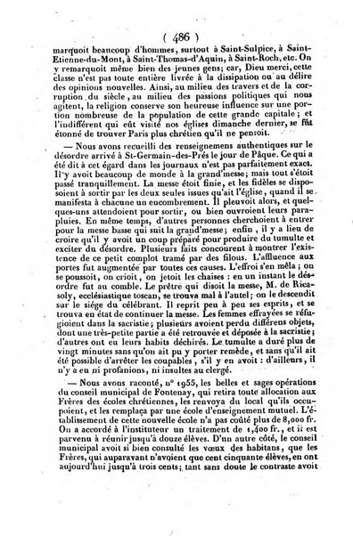 L'ami de la religion journal et revue ecclesiastique, politique et litteraire