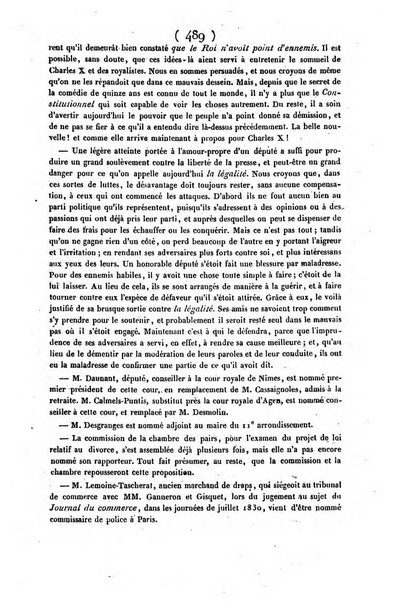 L'ami de la religion journal et revue ecclesiastique, politique et litteraire