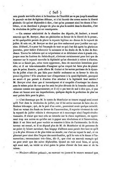 L'ami de la religion journal et revue ecclesiastique, politique et litteraire