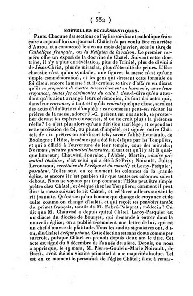 L'ami de la religion journal et revue ecclesiastique, politique et litteraire