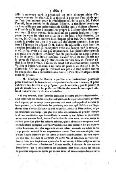 L'ami de la religion journal et revue ecclesiastique, politique et litteraire