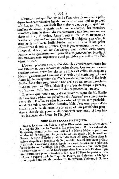 L'ami de la religion journal et revue ecclesiastique, politique et litteraire