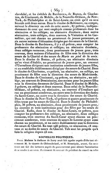 L'ami de la religion journal et revue ecclesiastique, politique et litteraire