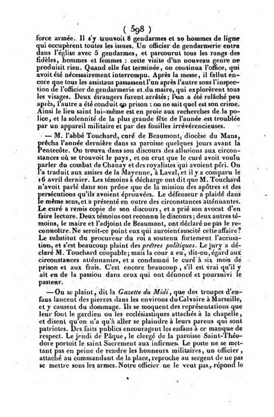 L'ami de la religion journal et revue ecclesiastique, politique et litteraire