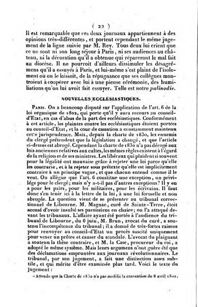 L'ami de la religion journal et revue ecclesiastique, politique et litteraire