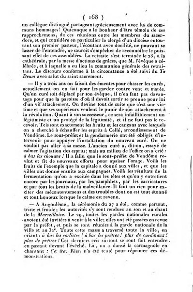 L'ami de la religion journal et revue ecclesiastique, politique et litteraire