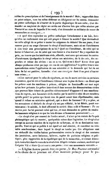 L'ami de la religion journal et revue ecclesiastique, politique et litteraire