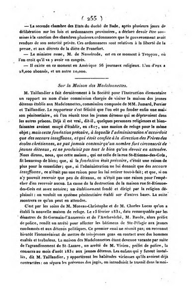 L'ami de la religion journal et revue ecclesiastique, politique et litteraire